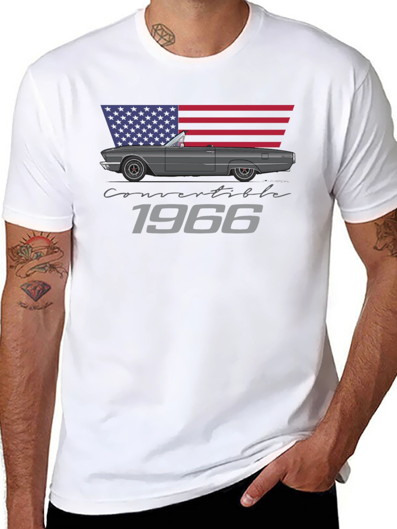 1966 Convertible T-Shirt - Classic American Muscle Car Tee