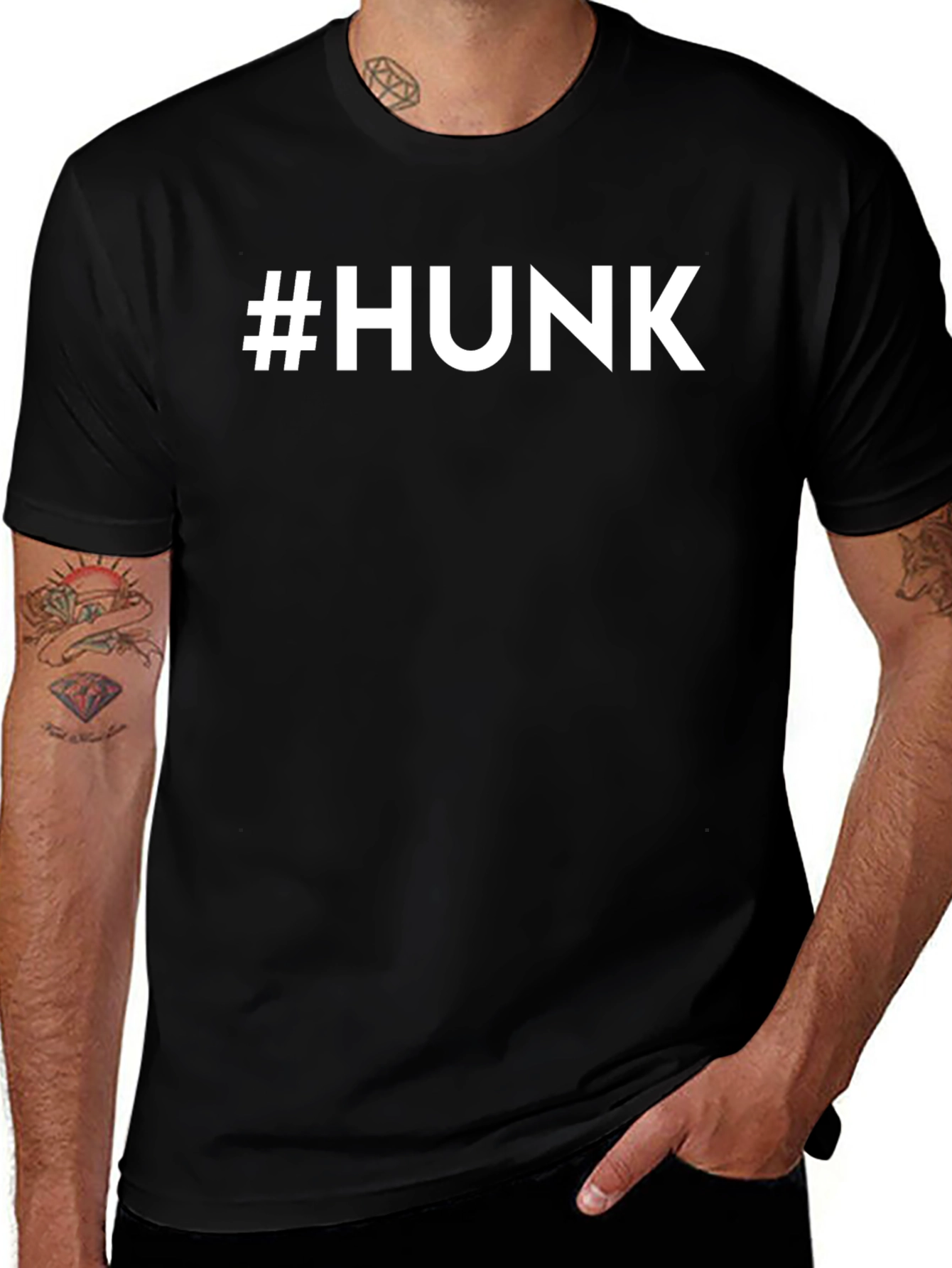 #HUNK Graphic Tee - Bold Statement T-Shirt