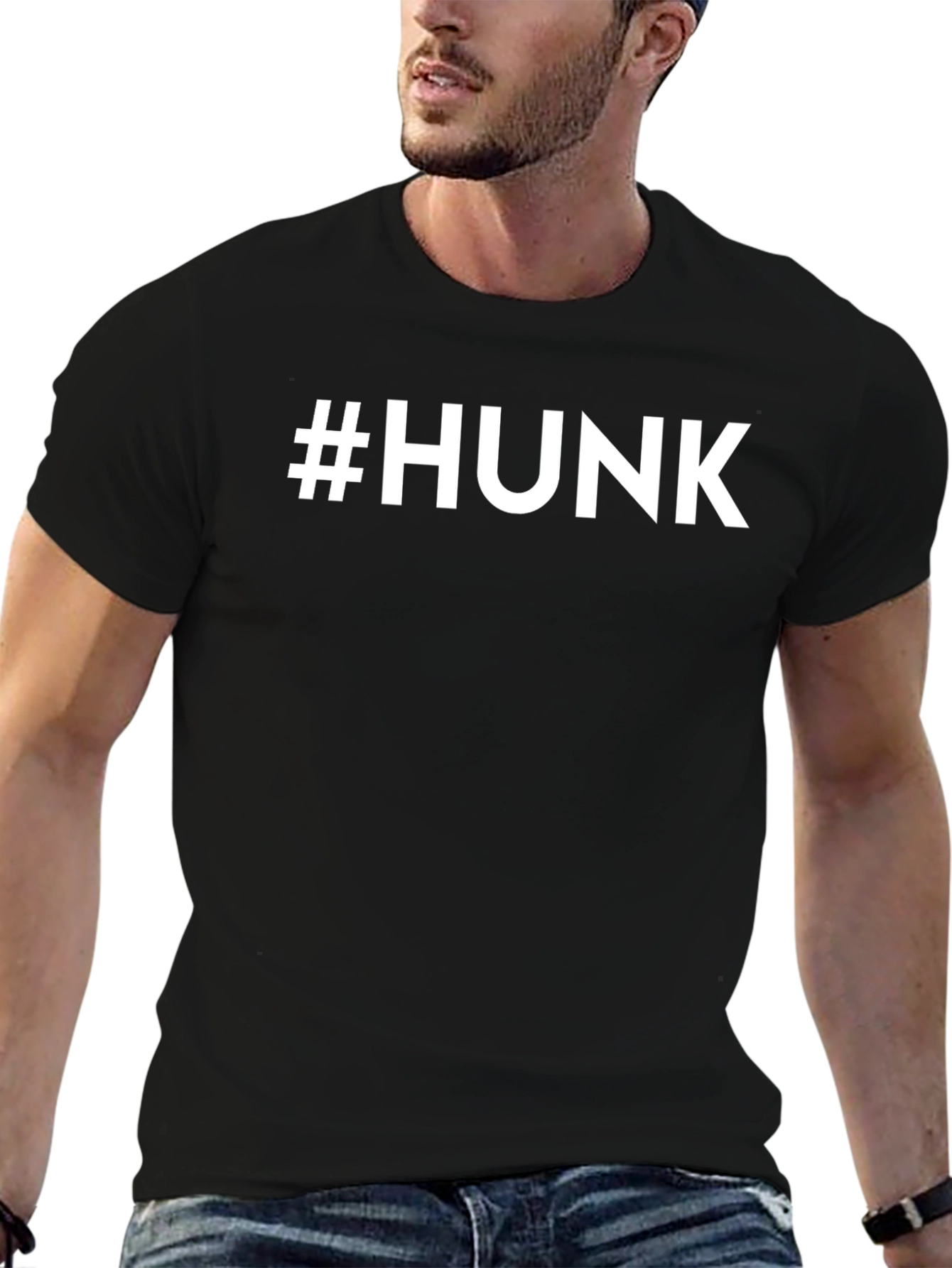 #HUNK Graphic Tee - Bold Statement T-Shirt