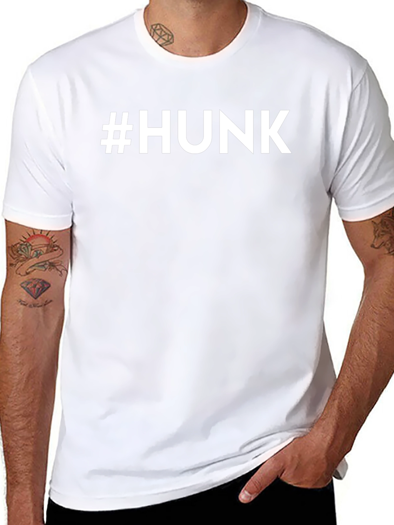 #HUNK Graphic Tee - Bold Statement T-Shirt
