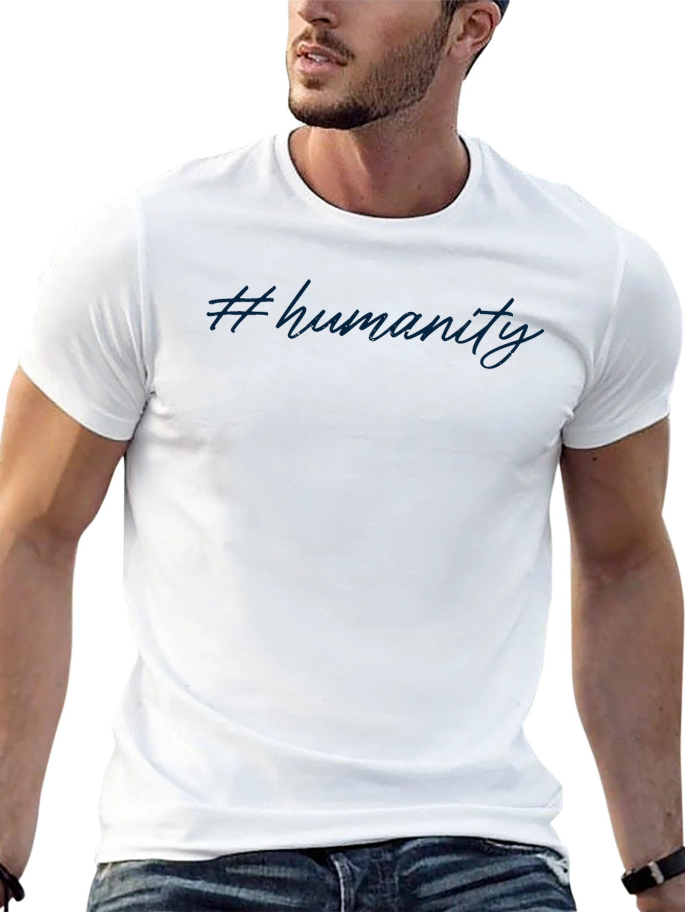 #Humanity Black Graphic T-Shirt