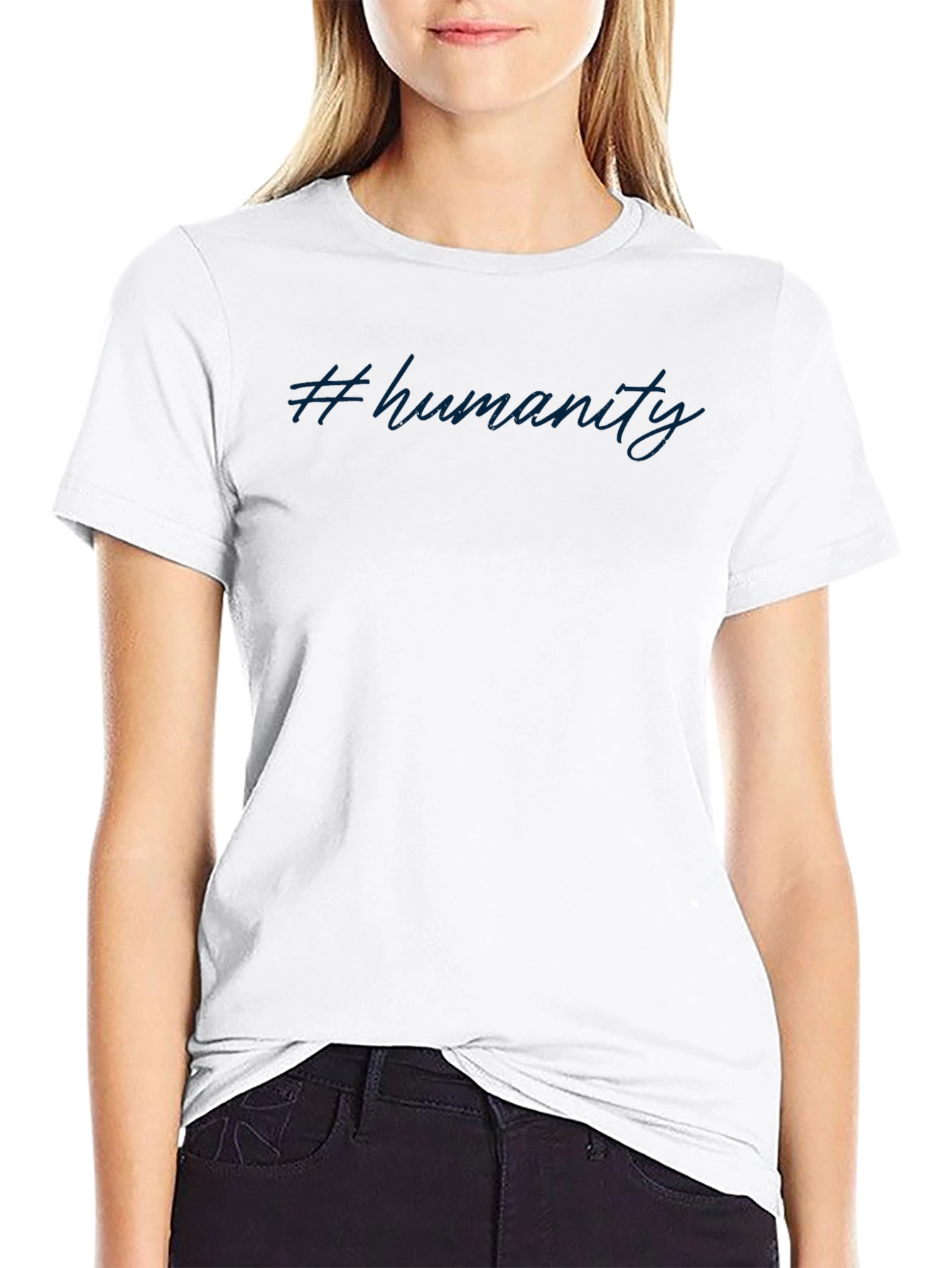 #Humanity Black Graphic T-Shirt