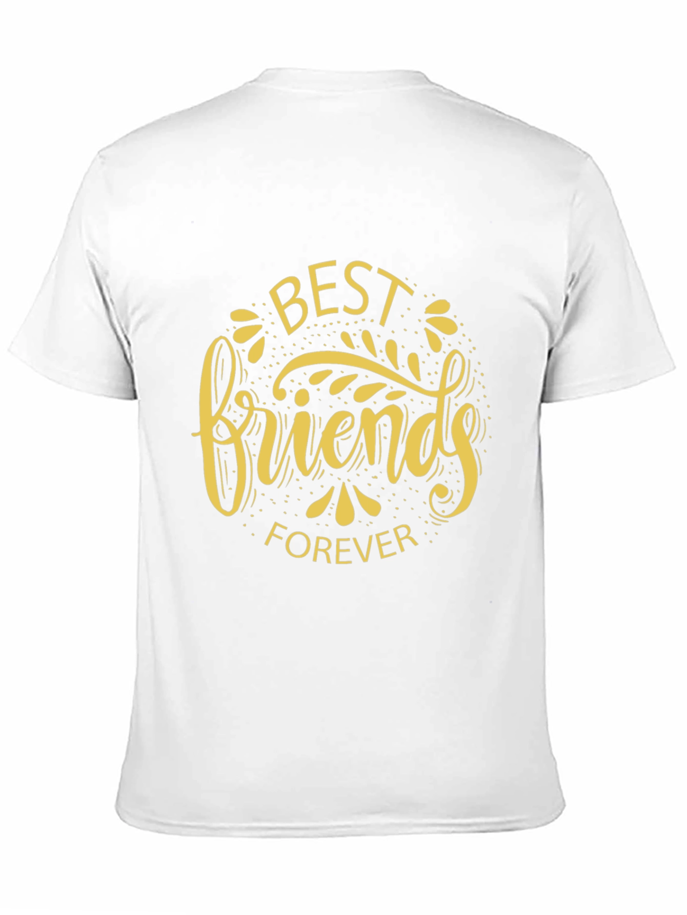 Best Friends Forever Graphic Tee - Black Crew Neck T-Shirt