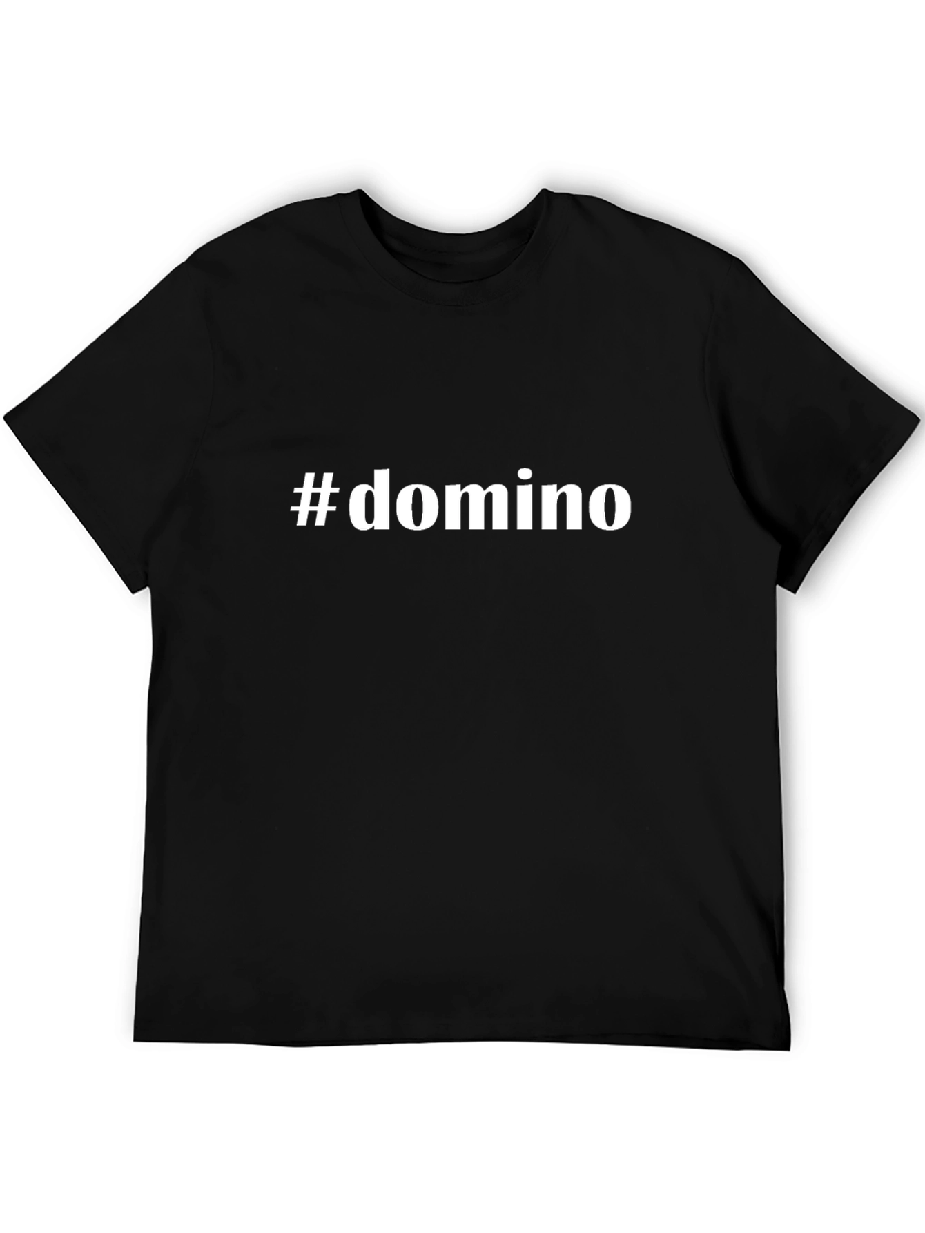 #domino Black T-Shirt - Stylish Casual Wear