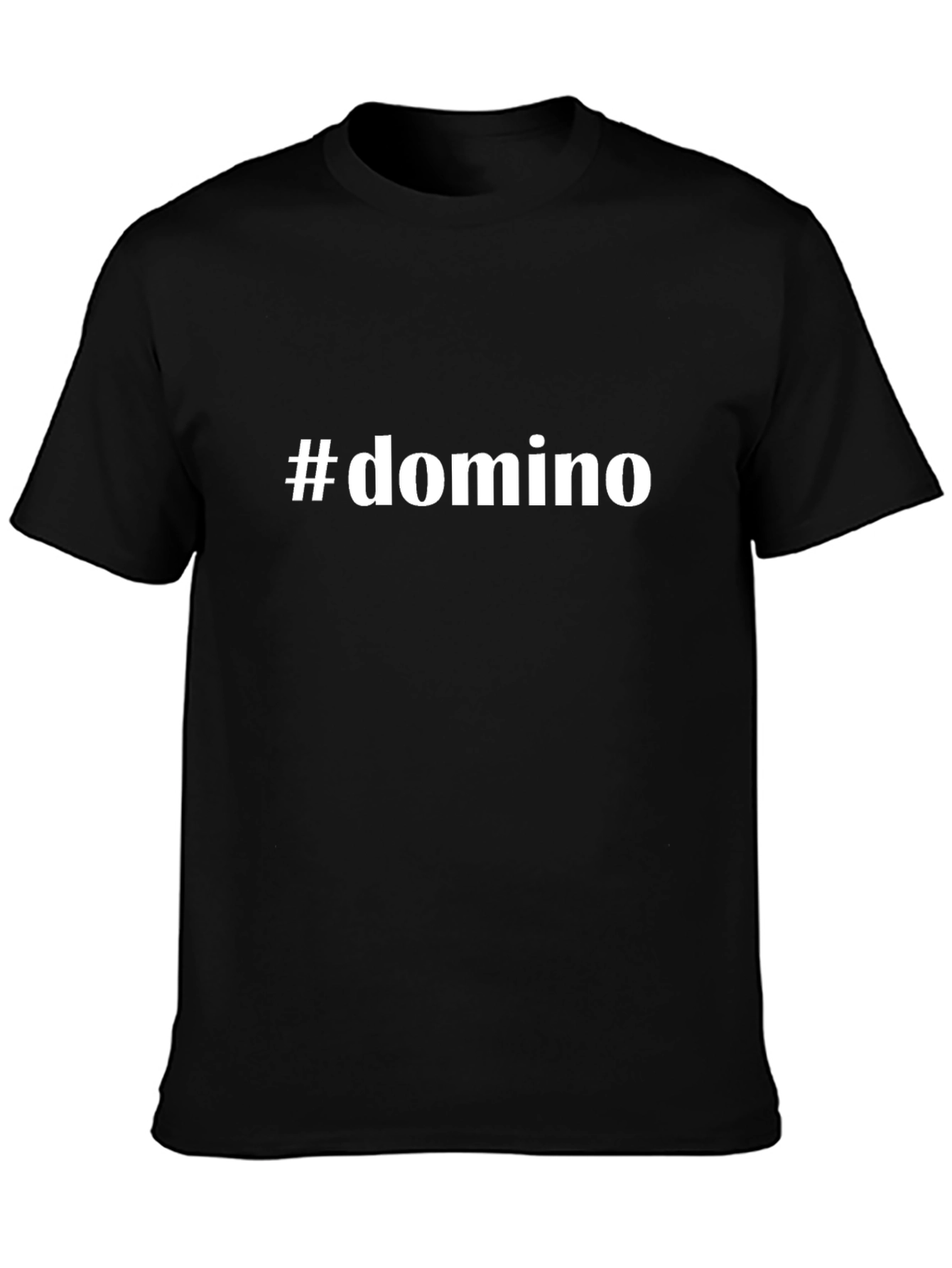#domino Black T-Shirt - Stylish Casual Wear