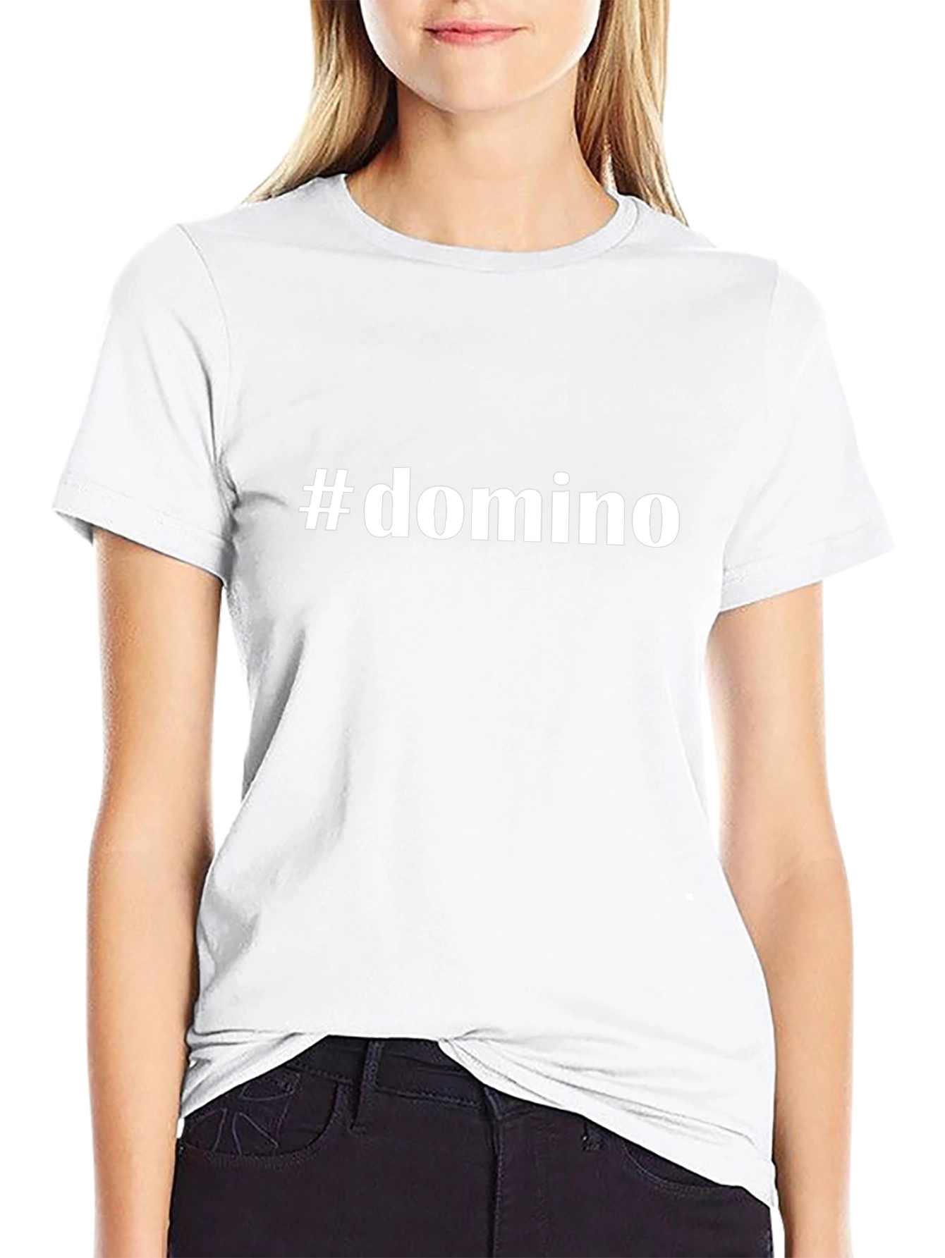#domino Black T-Shirt - Stylish Casual Wear