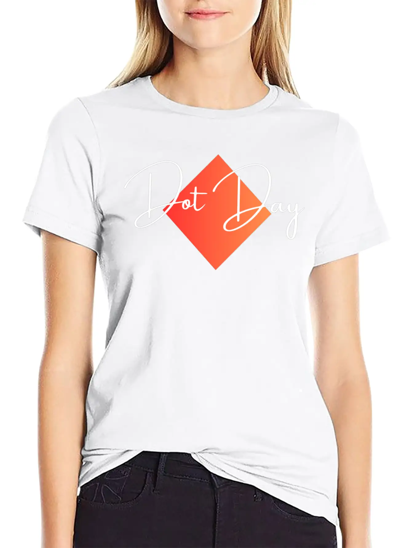 "Dot Day" Tote Bag Essential Cotton Tee For Daily Outfits – Unisex Style
