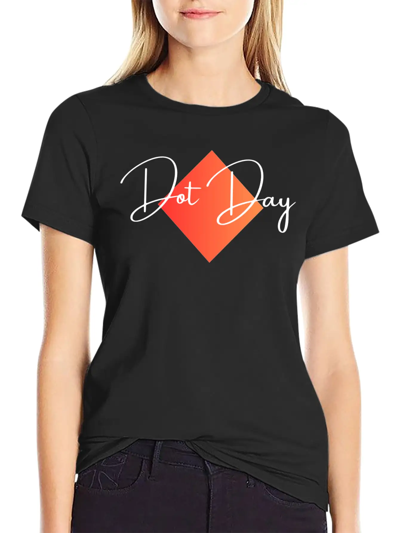 "Dot Day" Tote Bag Essential Cotton Tee For Daily Outfits – Unisex Style