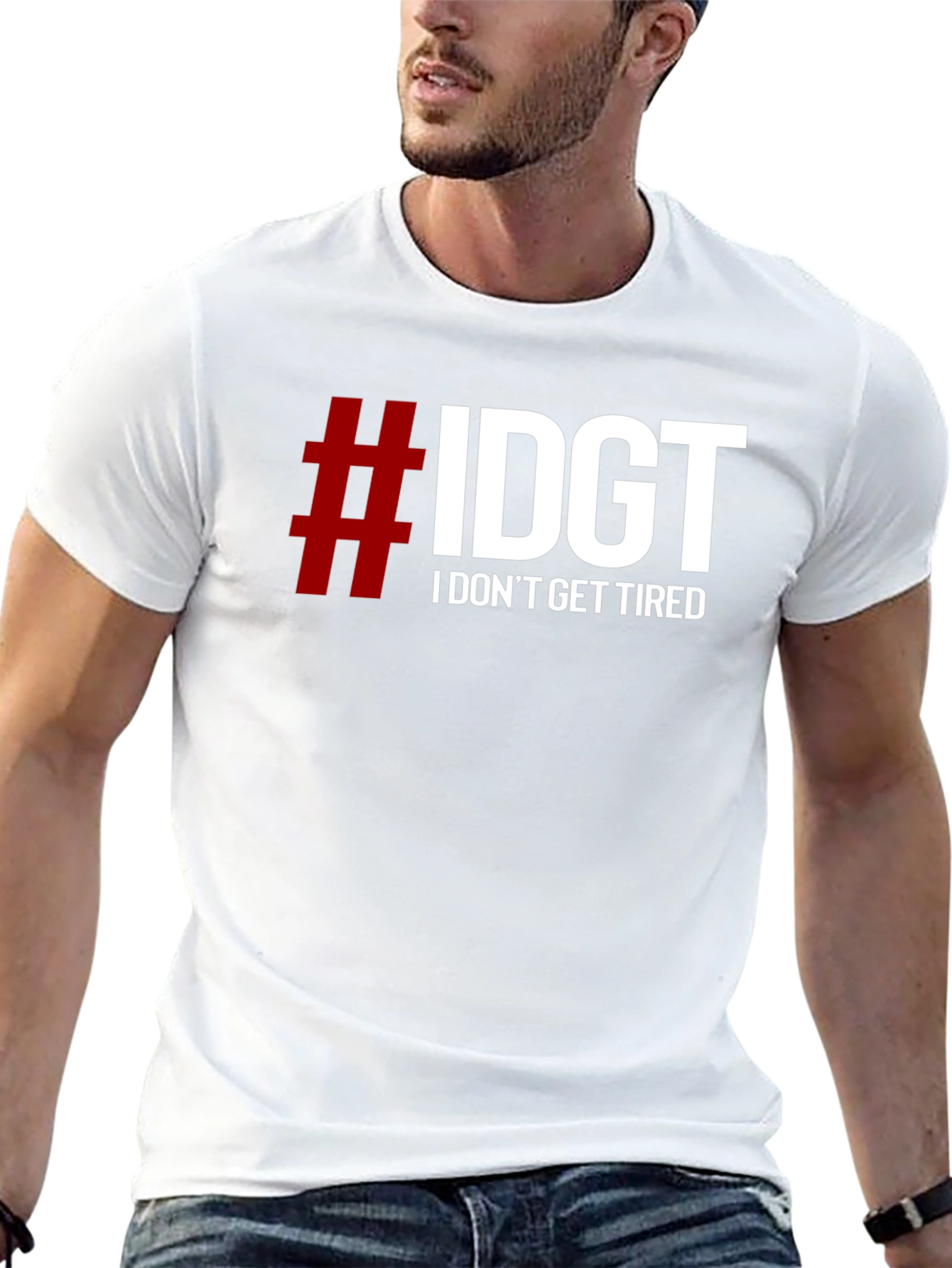 #IDGT I Dont Get Tired Black T-Shirt