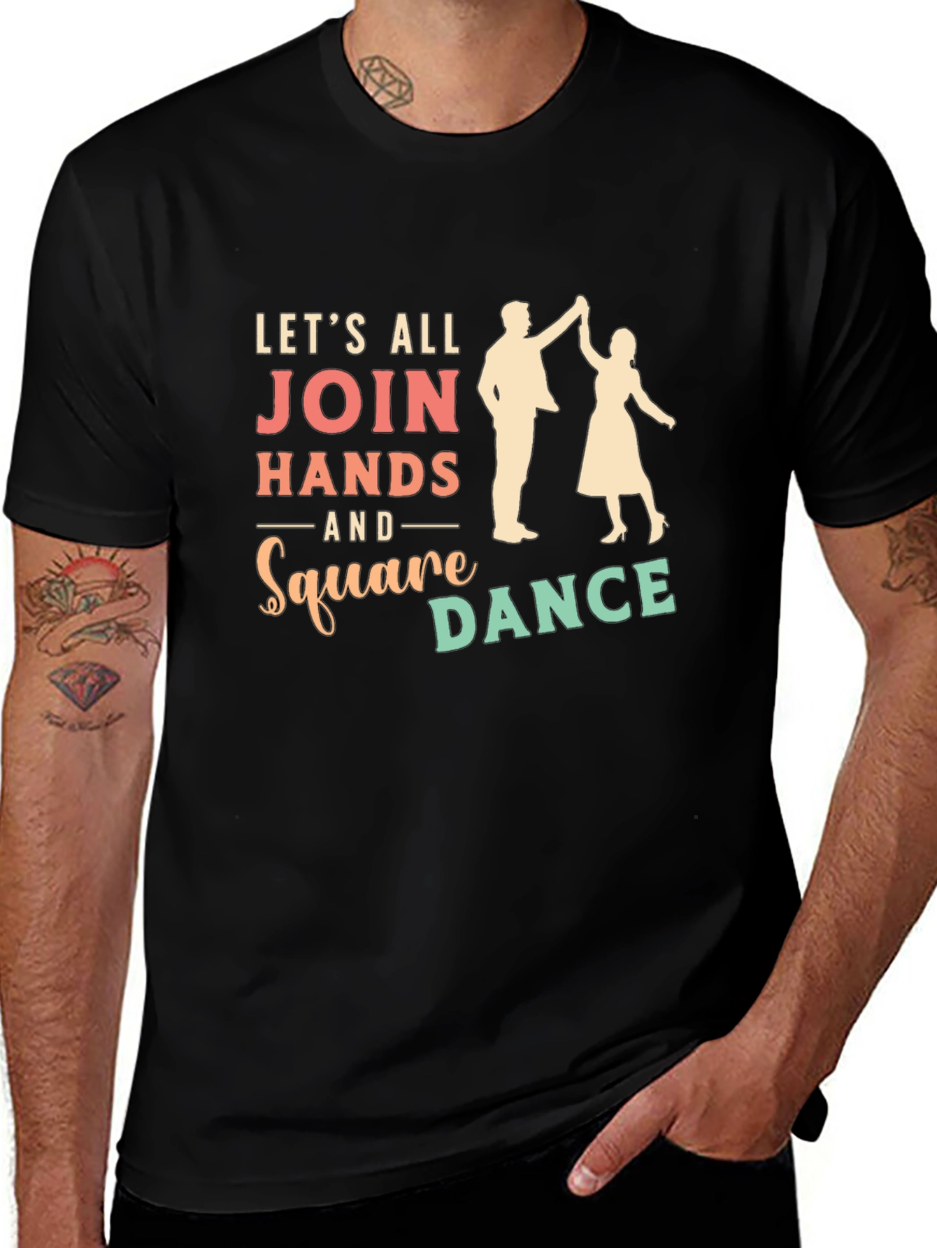 Square Dance T-Shirt - Lets All Join Hands