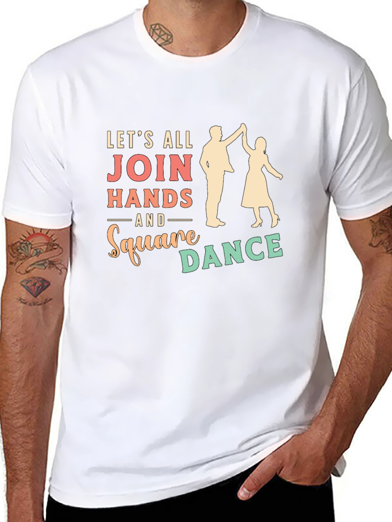 Square Dance T-Shirt - Lets All Join Hands