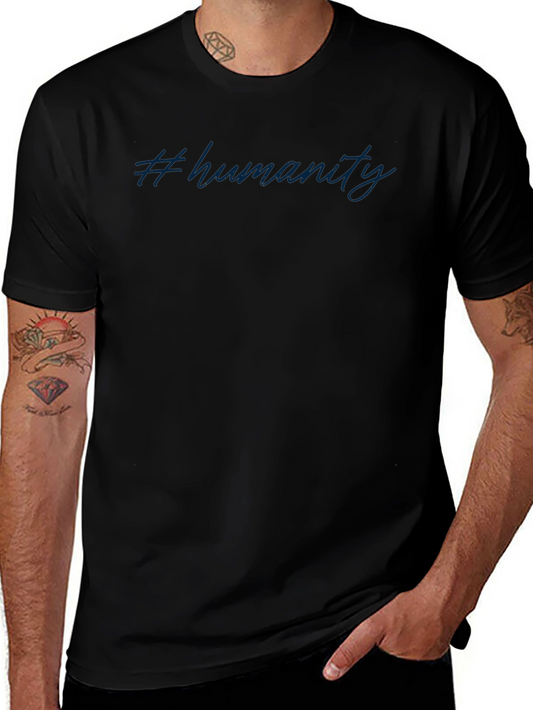#Humanity Black Graphic T-Shirt