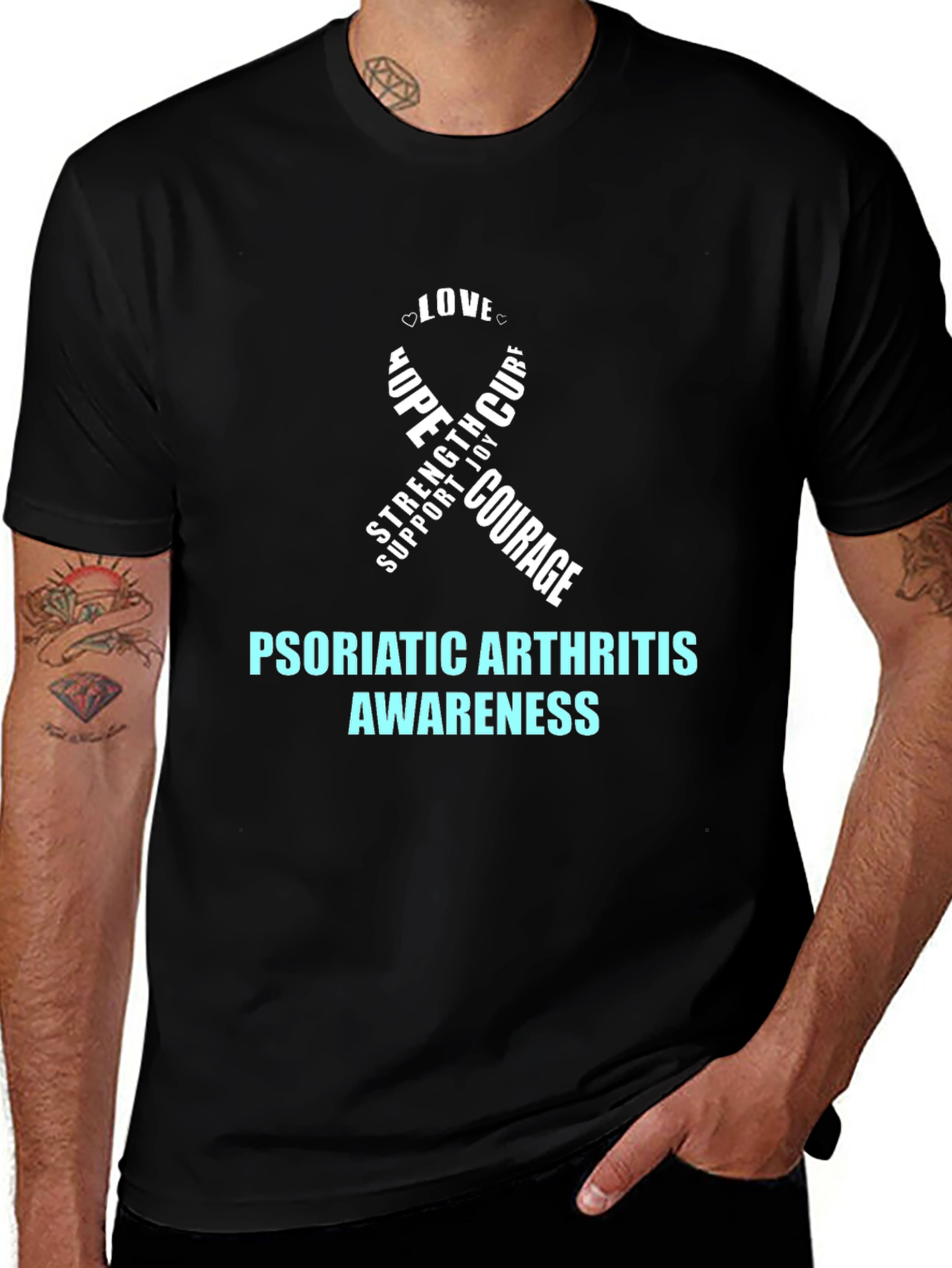 Psoriatic Arthritis Awareness Ribbon T-Shirt