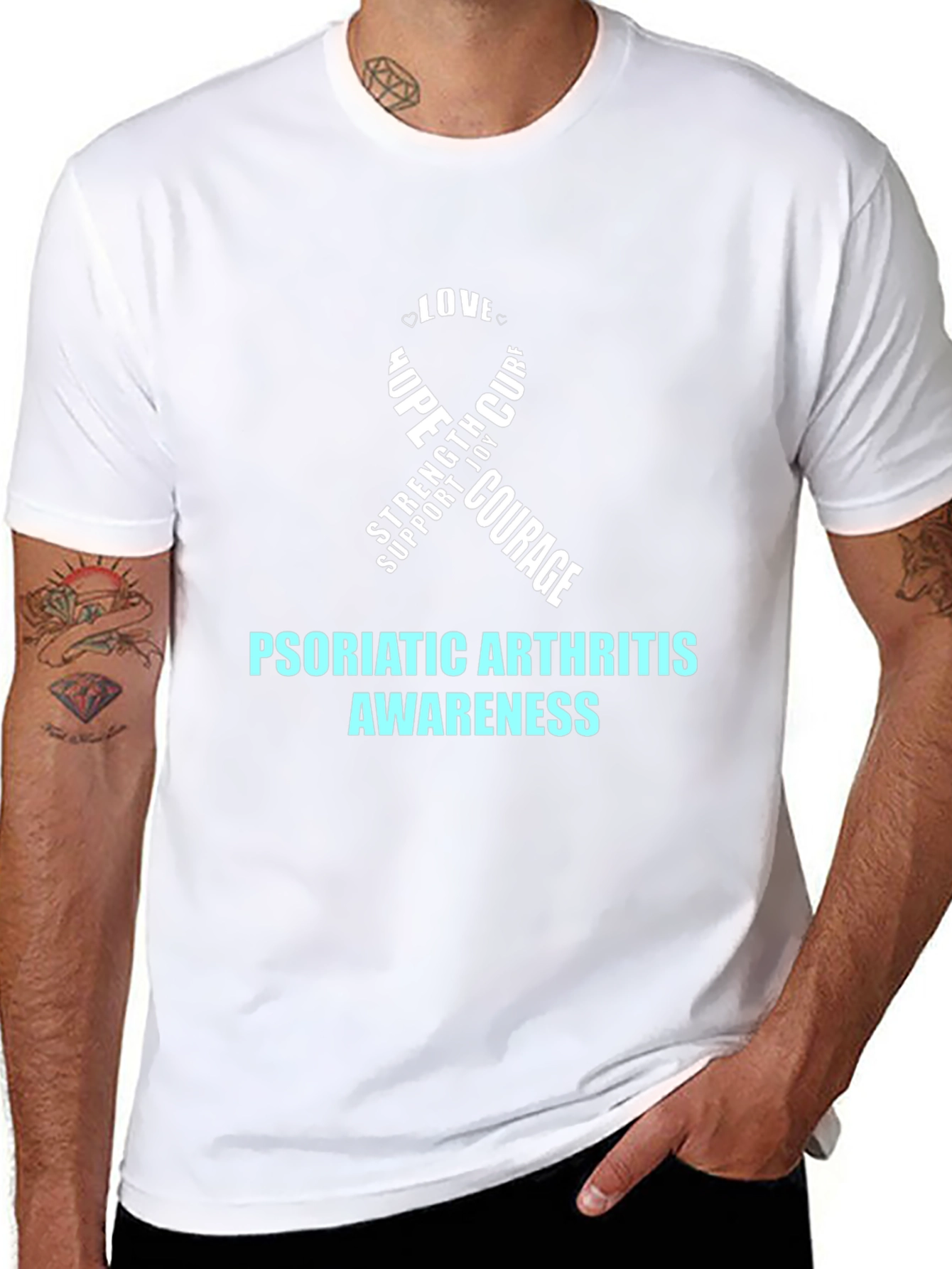 Psoriatic Arthritis Awareness Ribbon T-Shirt