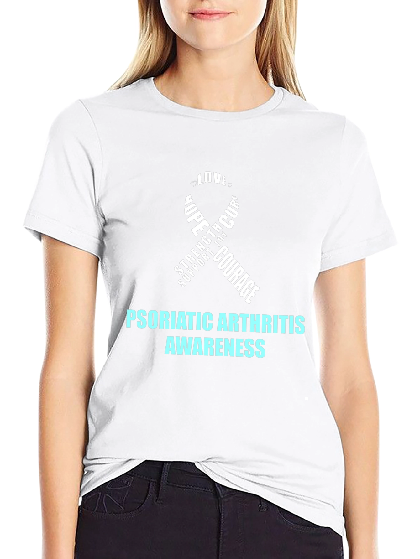 Psoriatic Arthritis Awareness Ribbon T-Shirt