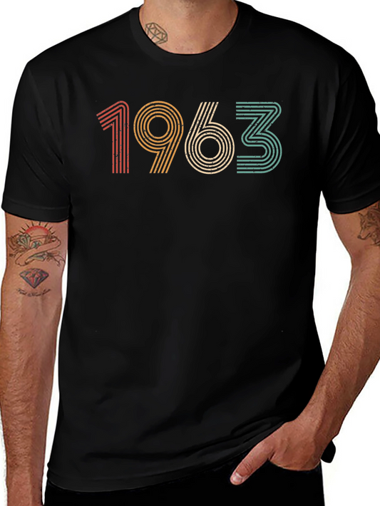 Vintage 1963 Graphic T-Shirt - Retro Birthday Gift