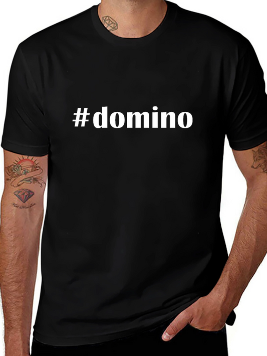 #domino Black T-Shirt - Stylish Casual Wear