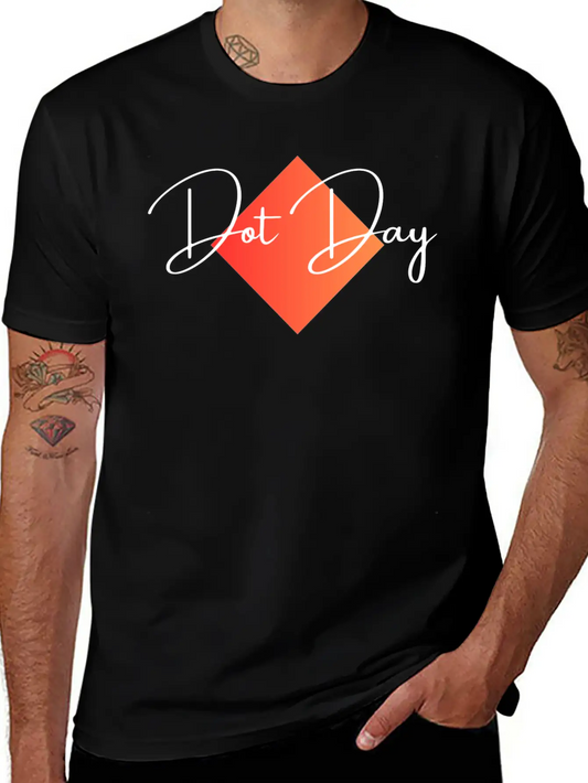 "Dot Day" Tote Bag Essential Cotton Tee For Daily Outfits – Unisex Style