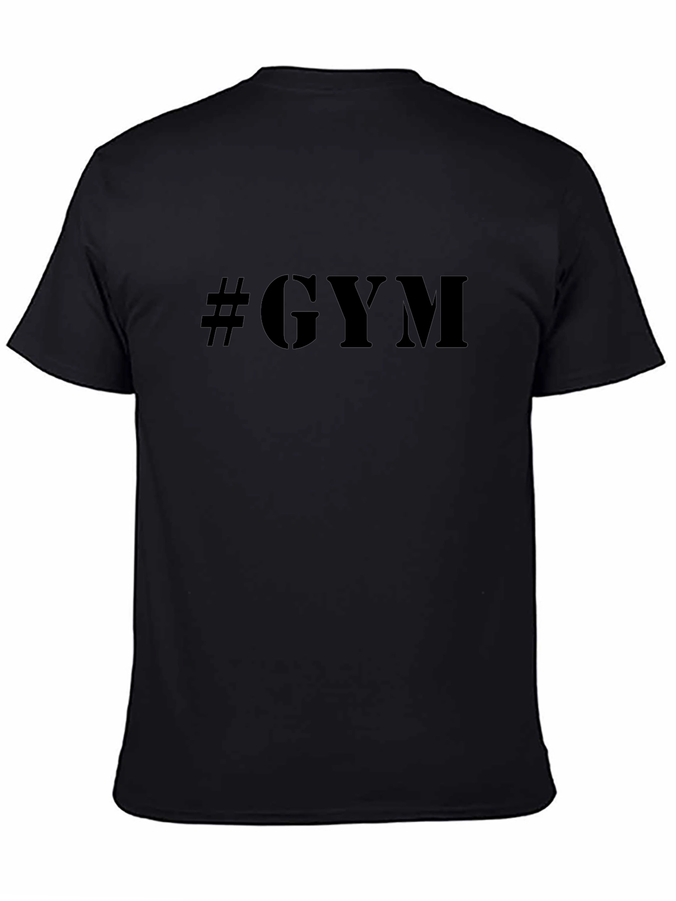 #GYM Mens Black T-Shirt - Workout Motivation Apparel